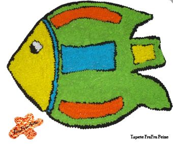 Tapete Frufru Peixe Exotico